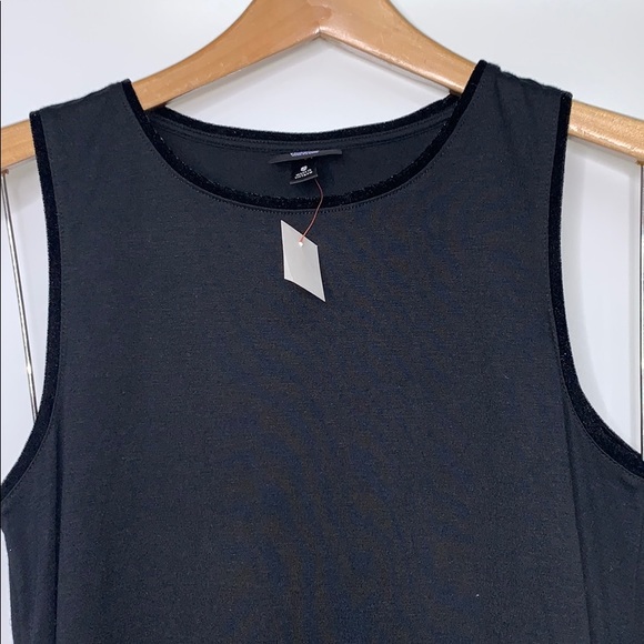 NWTs MOSSIMO • Black Hi Low Hem Tee Tank Top - Picture 2 of 6
